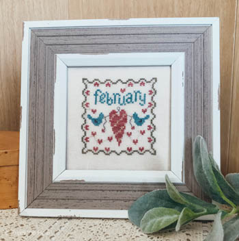 February Squared-From The Heart Needleart-