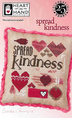 Spread Kindness (w/ emb)-Heart In Hand Needleart-