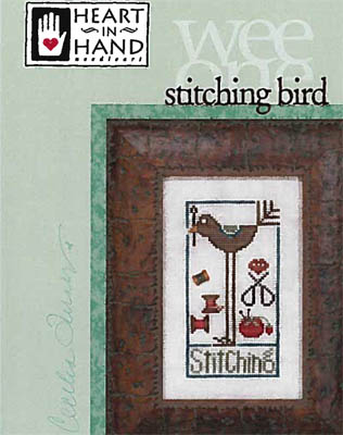 Stitching Bird (Wee One)-Heart In Hand Needleart-