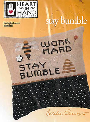 Stay Bumble (w/ emb)-Heart In Hand Needleart-