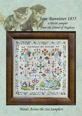 Jane Banister 1855-Hands Across The Sea Samplers-