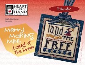 Merry Making Mini-Land Of The Free (w/ emb)-Heart In Hand Needleart-