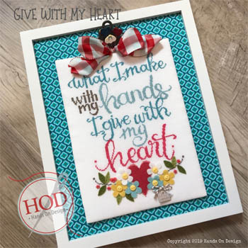 Give With My Heart-Hands On Design-