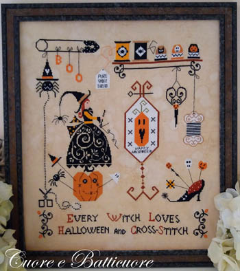 Halloween And Cross Stitch-Cuore E Batticuore-