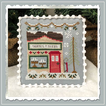 Snow Village #2-Skate & Sled Shop-Country Cottage Needleworks-