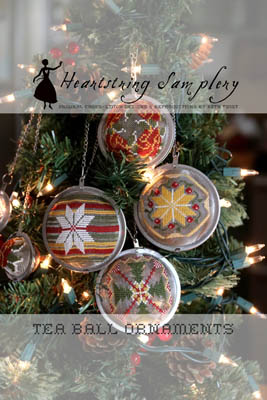 Tea Ball Ornaments-Heartstring Samplery-