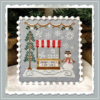 Snow Village #3-Snowflake Stand-Country Cottage Needleworks-