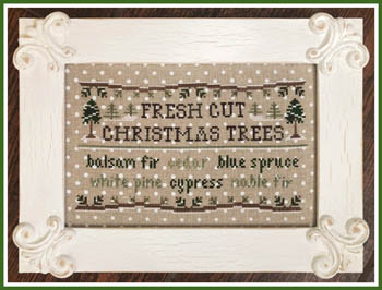 Fresh Cut Christmas Trees-Country Cottage Needleworks-