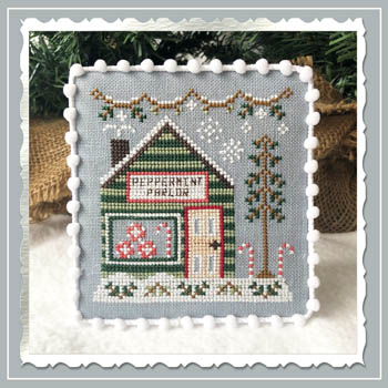 Snow Village #4-Peppermint Parlor-Country Cottage Needleworks-