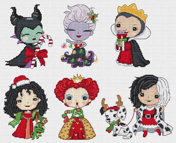 Princesses Of Evil Celebrate Christmas-Les Petites Croix De Lucie-