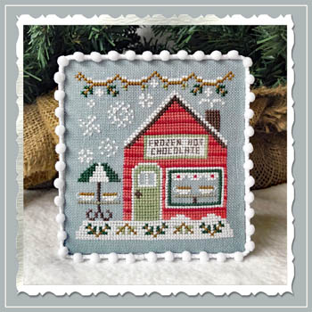 Snow Village #5-Frozen Hot Chocolate Shop-Country Cottage Needleworks-