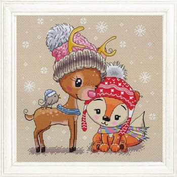 Cute Deer Fox And Friend-Les Petites Croix De Lucie-