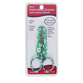 Embroidery Green Flower Scissors-