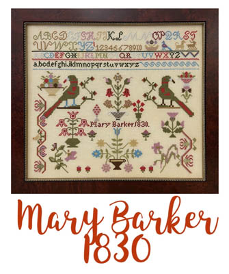 Miss Mary Barker 1830-Just Stitching Along-