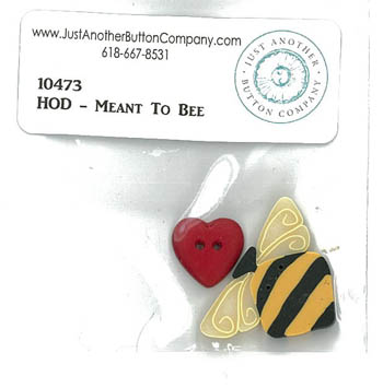 Meant To Bee Button Pack (HOD) (10473.G)-Just Another Button Company-