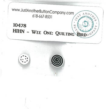 Quilting Bird Button Pack (HIHN) 10478.G-Just Another Button Company-