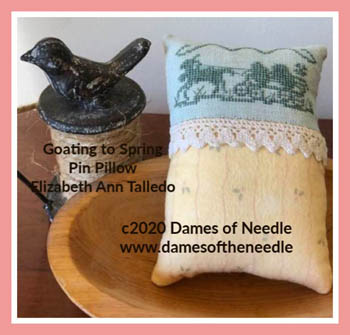 Goating To Spring Pin Pillow-Dames Of The Needle-