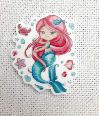 Lili The Little Mermaid Magnet-Les Petites Croix De Lucie-