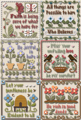 Inspirational Scriptures-Little House Needleworks-