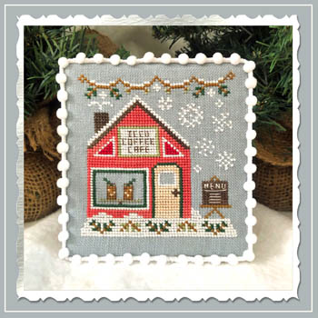 Snow Village #10-Iced Coffee Cafe-Country Cottage Needleworks-