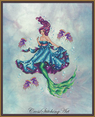 Sea Maiden-Cross Stitching Art-