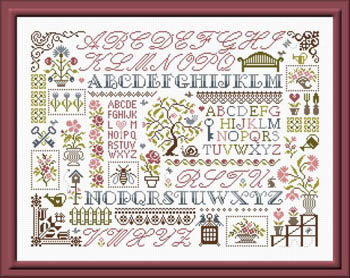 Sampler Aux Fleurs-Jardin Prive-