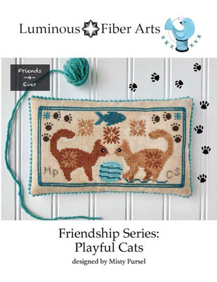 Friendship Series-Playful Cats-Luminous Fiber Arts-