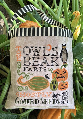 Halloween Seed Sack-Carriage House Samplings-