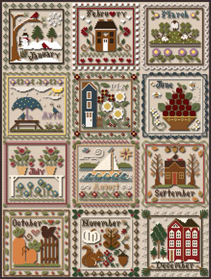 Months Of The Year-Little House Needleworks-