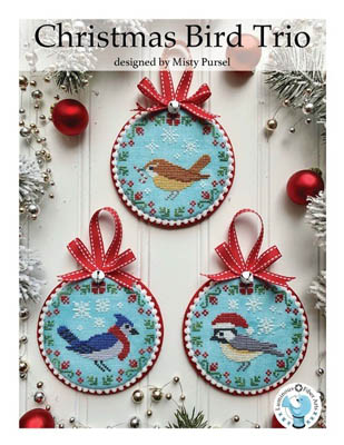 Christmas Bird Trio-Luminous Fiber Arts-