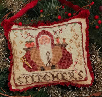 Santa Loves Stitchers-2020 Santa-Homespun Elegance-