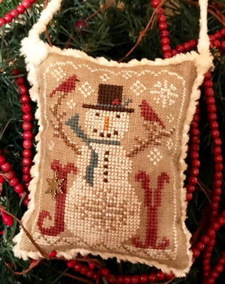 Snow Joyful-2020 Snowman-Homespun Elegance-