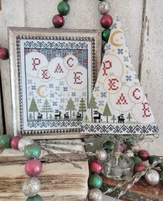 Fifth Day Of Christmas Sampler & Tree-Hello From Liz Mathews-