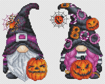 Halloween Gnomes-Les Petites Croix De Lucie-