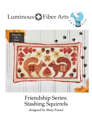 Friendship Series-Stashing Squirrels-Luminous Fiber Arts-