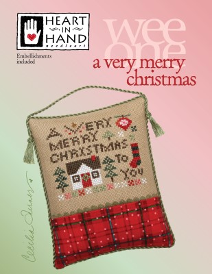 Very Merry Christmas (w/ emb)-Heart In Hand Needleart-