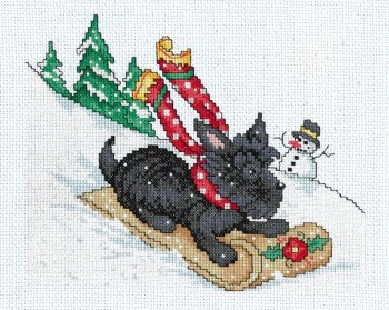 Sledding Scottie-Imaginating-