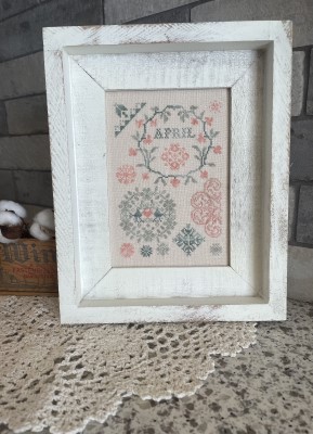 April Quaker-From The Heart Needleart-