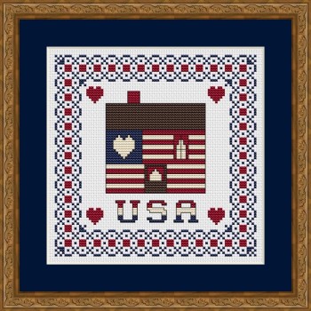 Patriotic At Heart Cabin-Happiness Is Heartmade-