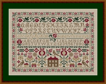 Pomegranate Alphabet Sampler-Happiness Is Heartmade-