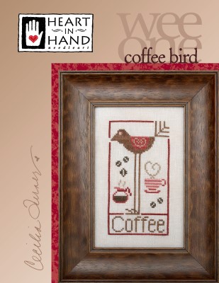 Wee One-Coffee Bird-Heart In Hand Needleart-