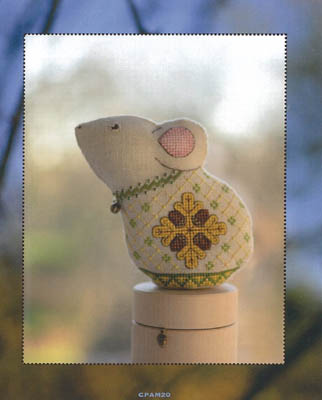 3D Acorn Mouse-Cotton Pixels-