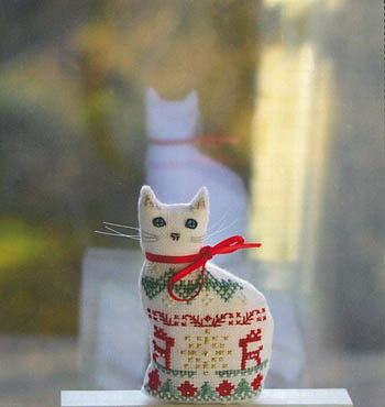 3D Winter Cat-Cotton Pixels-