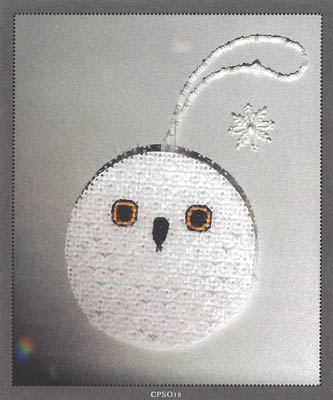 Blackwork Snowy Owl-Cotton Pixels-