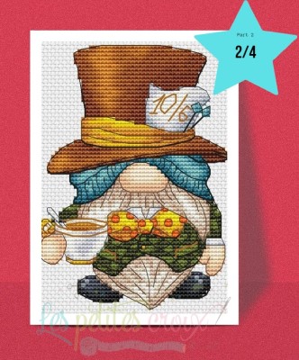 Mad Hatter Gnome-Les Petites Croix De Lucie-