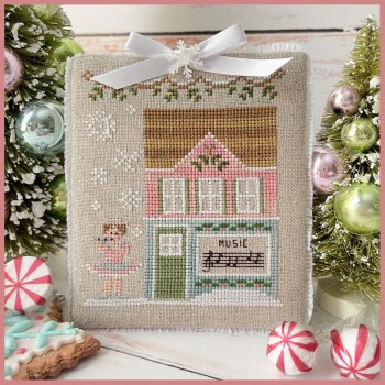 Nutcracker Village #7-Mirliton's Music Store-Country Cottage Needleworks-