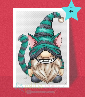 Cheshire Cat Gnome-Les Petites Croix De Lucie-