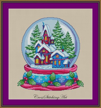 Cozy Village-Cross Stitching Art-