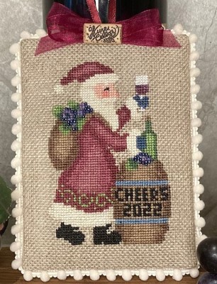 Rustic Wine Lover's Santa-Frony Ritter Designs-