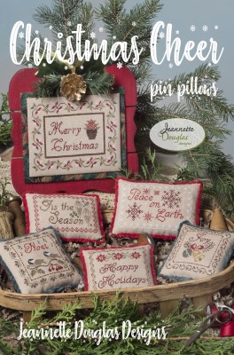 Christmas Cheer Pin Pillows-Jeannette Douglas Designs-